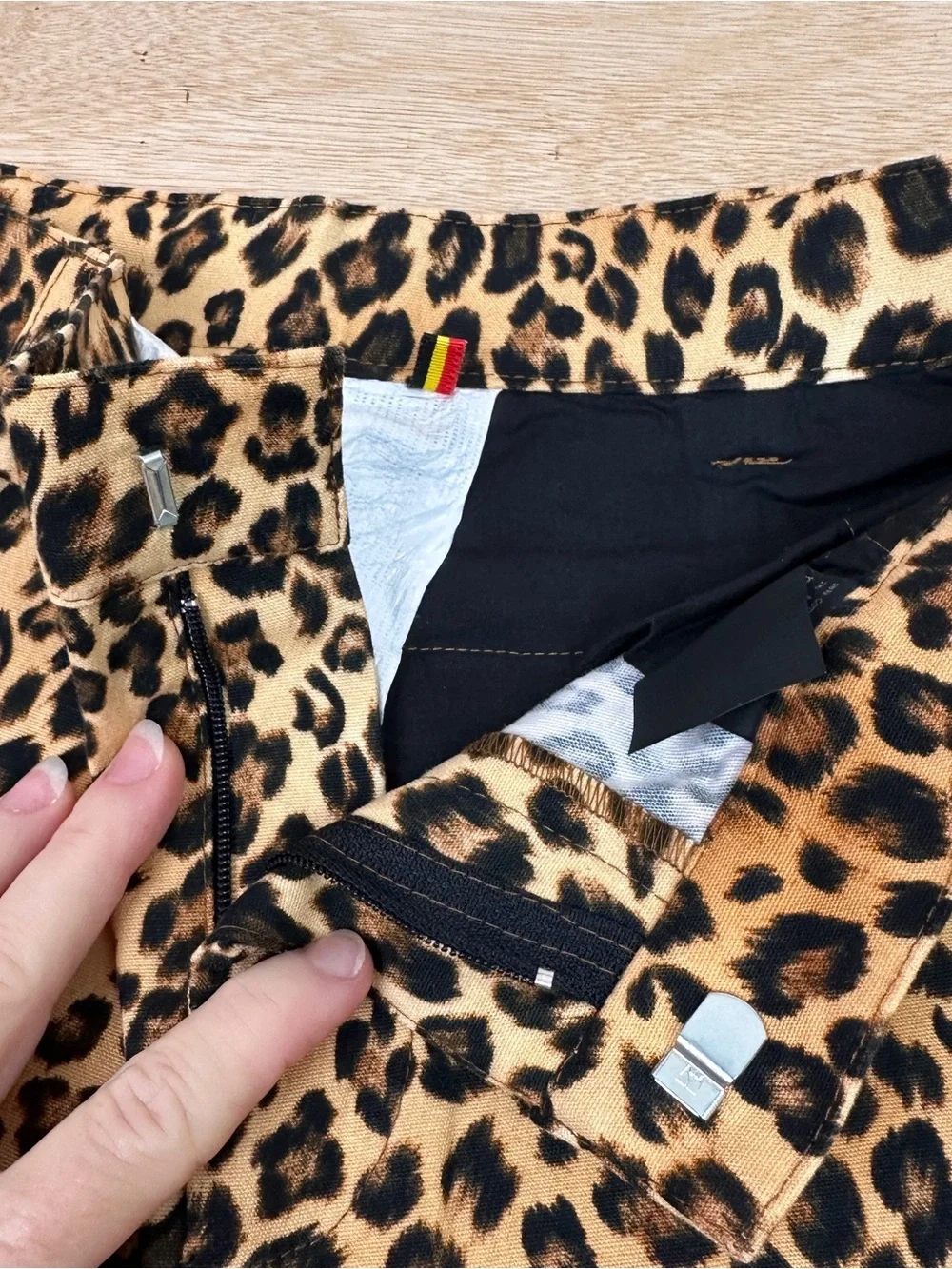Caroline Bosmans Girls Leopard Print Kids Trouser Pants